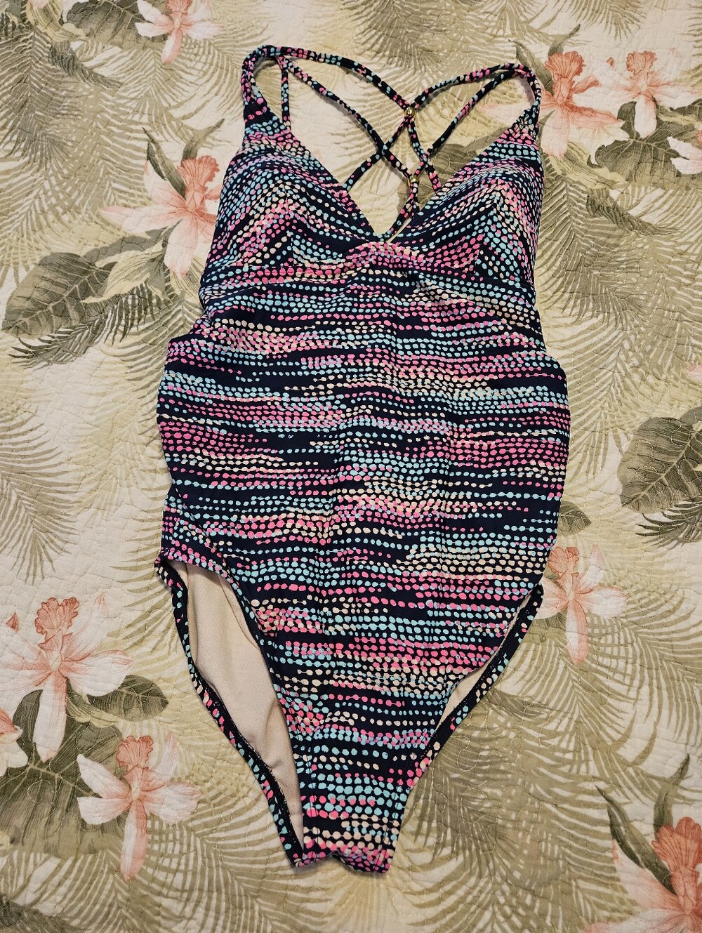 Maternity Liz Lange Navy One-Piece Swimsuit